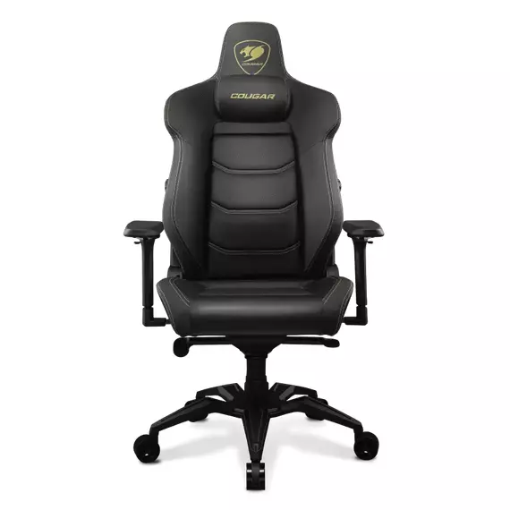 Scaun Gaming Cougar ARMOR EVO, PVC Piele, Negru/Auriu