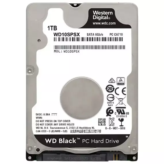 Unitate HDD Western Digital WD Black, 2.5"/7 mm, 1 TB 