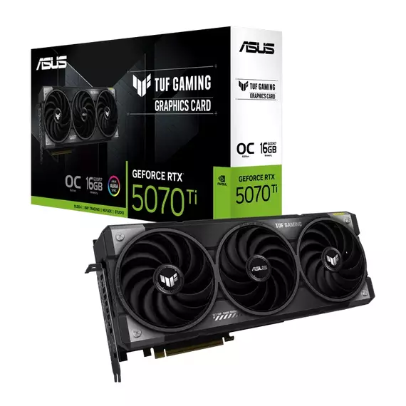 Placă Video ASUS TUF Gaming RTX5070Ti, 16GB GDDR7 256bit