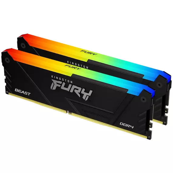 Memorie RAM Kingston FURY Beast RGB, DDR4 SDRAM, 3600 MHz, 32 GB, KF436C18BB2AK2/32