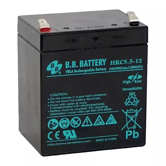 Acumulator UPS B.B. HRC5.5-12, 12V, 5,5Ah