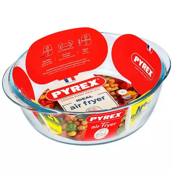 Tava de copt Pyrex 208B100, Transparent, 2 image