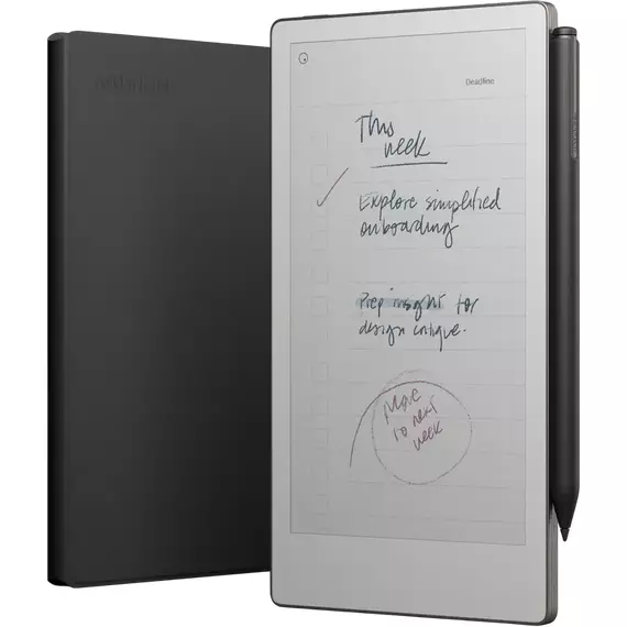 reMarkable Paper Pro Move 7.3" Bundle 2/64GB with Marker Plus Book Folio Cover, Leather Black, 7 image