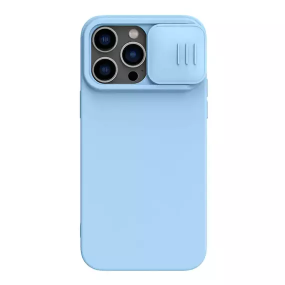 Husă Nillkin iPhone 14 Pro, CamShield Silky Silicone, Blue Haze