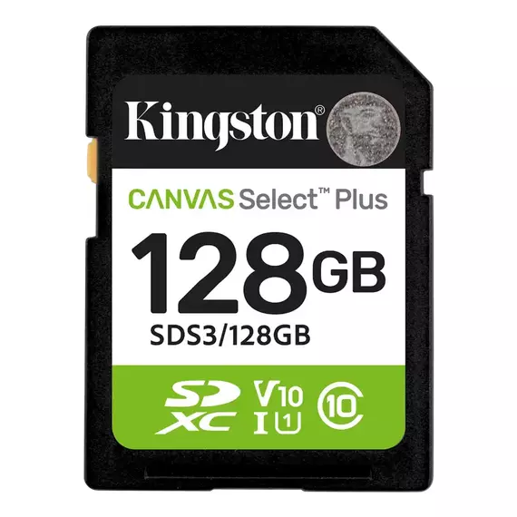 Card de Memorie Kingston Canvas Select Plus, 128GB (SDS3/128GB)