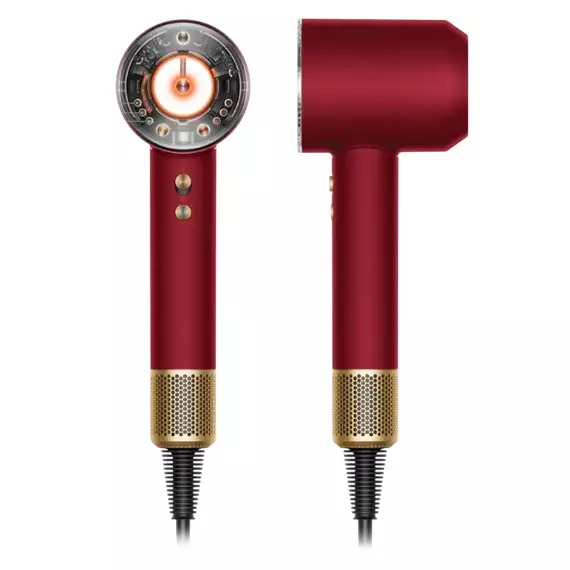 Uscător de păr Dyson Supersonic Nural HD16 Straight+Wavy, 1600W, Red Velvet | Gold, 3 image