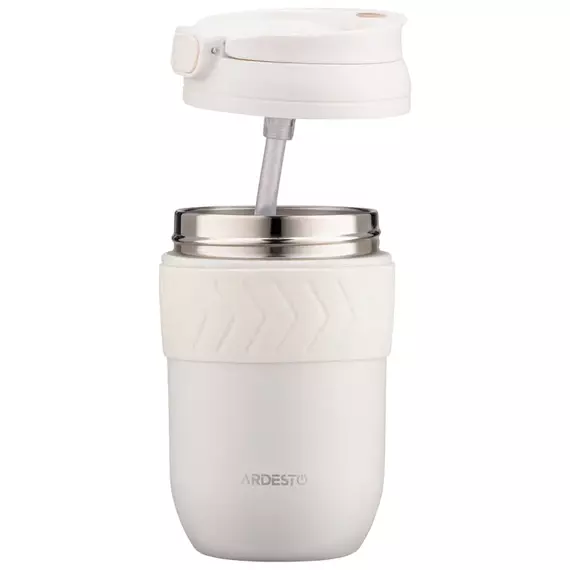 Cană termos Ardesto AR2640B, 0,4L, Bej, 4 image