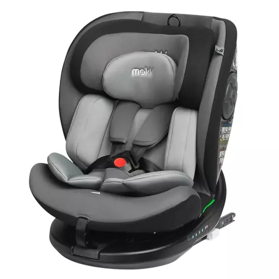 Scaun auto Caretero Mokki i-Size, Grupa 0+/1/2/3 (0-36 kg), Gri, 4 image