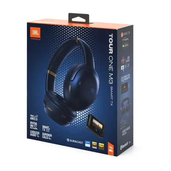 Căști JBL Tour One M3 Smart TXT, Albastru, 4 image