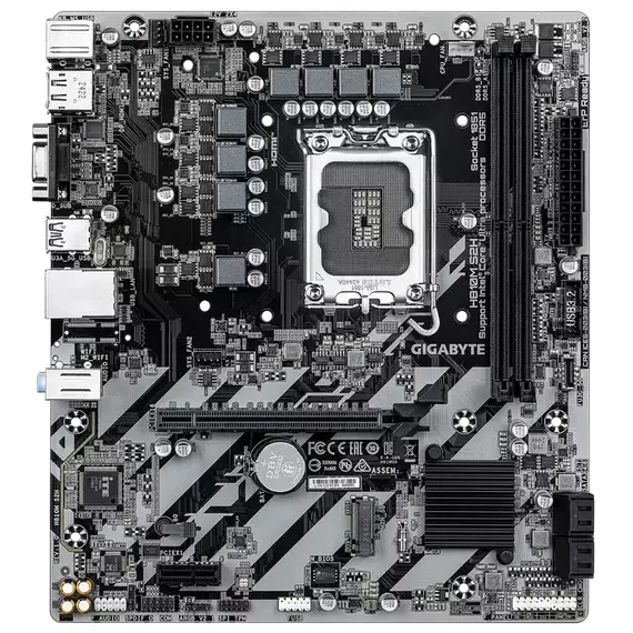 Placă de bază Gigabyte H810M S2H, LGA1851, Intel H810, Micro-ATX, 4 image