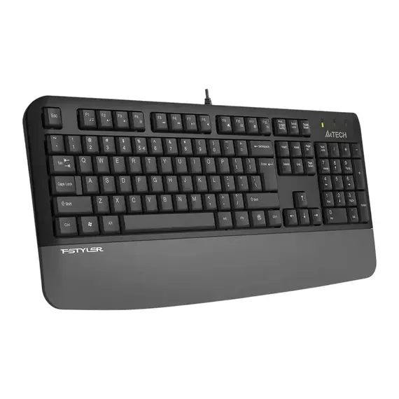 Keyboard A4Tech FK20, Fstyler FN Multimedia Wired Keyboard( US+RU+RO ), Gray, 3 image