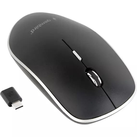 Mouse Wireless Gembird MUSW-4BSC-01, Negru, 4 image