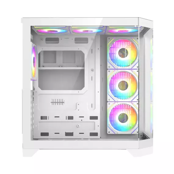 Carcasă PC Gamemax HYPE-A, Midi-Tower, Fără PSU, Alb, 5 image