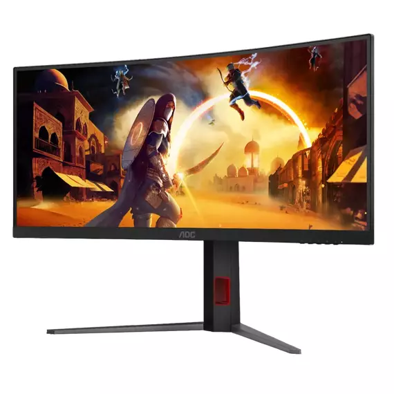 34" Monitor Gaming AOC CU34G4, VA 3440x1440 WQHD, Negru, 5 image