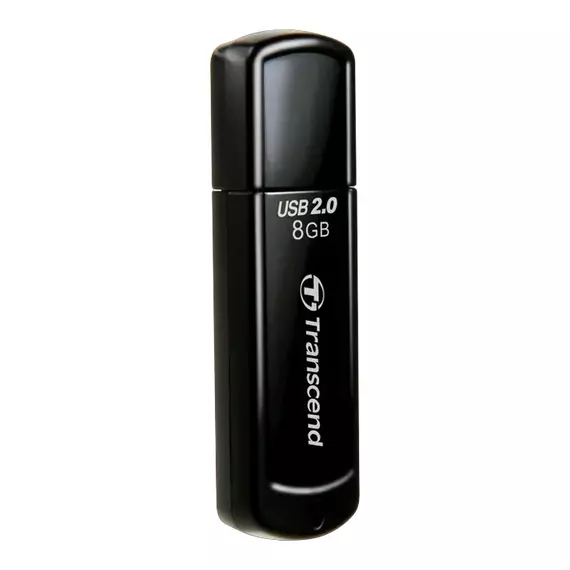 Memorie USB Transcend JetFlash 350, 8GB, Negru, 3 image