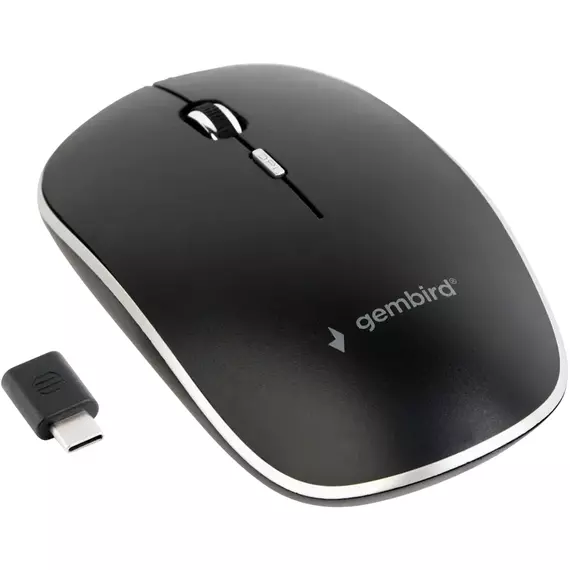 Mouse Wireless Gembird MUSW-4BSC-01, Negru, 6 image