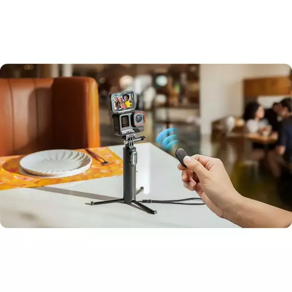 Accesorii pentru camere de acțiune Insta360 Mini 2-in-1 Tripod 2.0 Remote Kit, Negru, 6 image