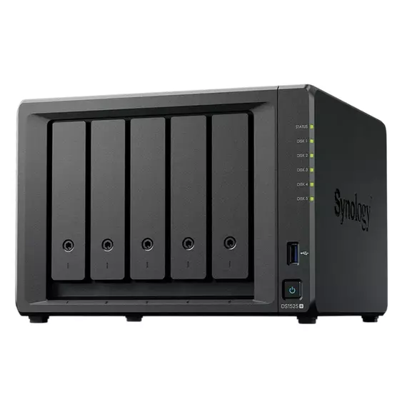 Stocare atașată la rețea SYNOLOGY DS1525+, Negru, 3 image