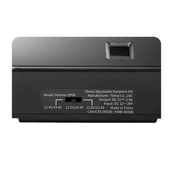 70mai Adjustable Hardwire Kit UP06, Negru, 3 image