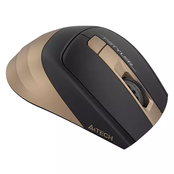 Mouse Wireless A4Tech FG35, Negru | Bronz, 5 image