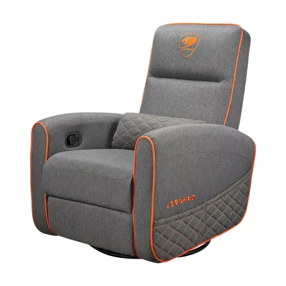 Scaun Gaming Cougar FIDOM, Imitație de in, Gri | Portocaliu, 5 image