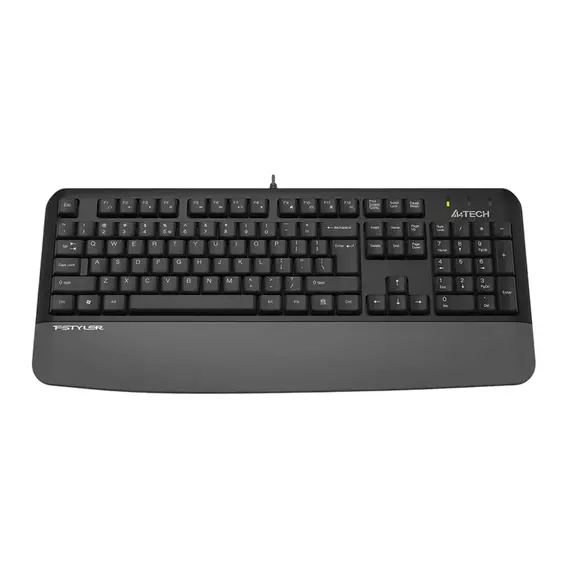 Keyboard A4Tech FK20, Fstyler FN Multimedia Wired Keyboard( US+RU+RO ), Gray, 5 image