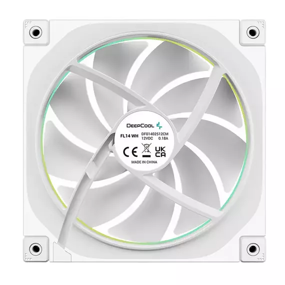 PC Case Fan Deepcool FL14 ARGB 140x140x25mm, ≤31.46 dB, 66,59CFM, 500-1700RPM, PWM, Hydro Bearing, 4, 6 image