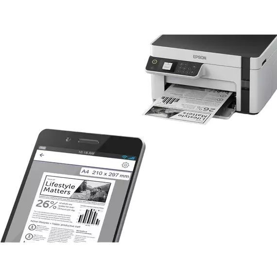 Multifunctional Inkjet Epson M2120, Gri, 3 image
