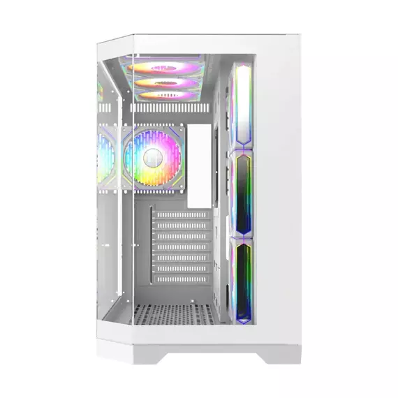 Carcasă PC Gamemax HYPE-A, Midi-Tower, Fără PSU, Alb, 8 image