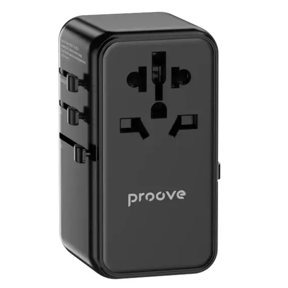 Travel Adapter Proove Trip, 85W, Black, 8 image