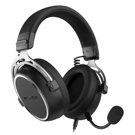 Căști gaming HATOR Hypergang 3, Cu fir, Negru, 3 image