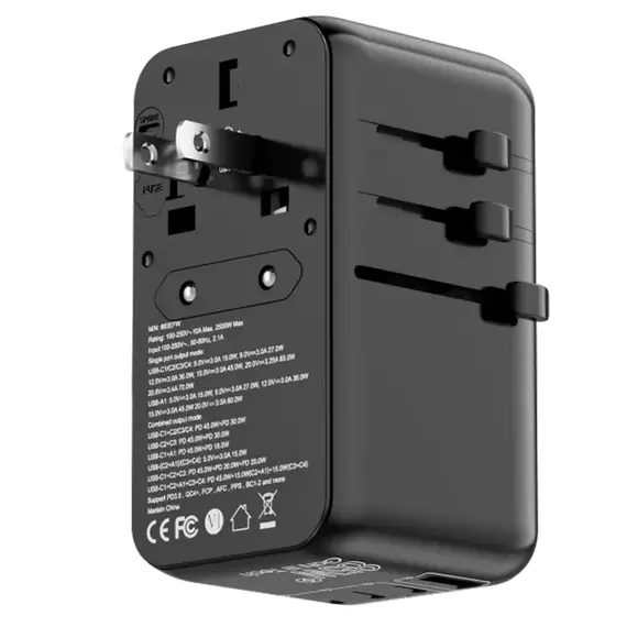Travel Adapter Proove Trip, 85W, Black, 2 image