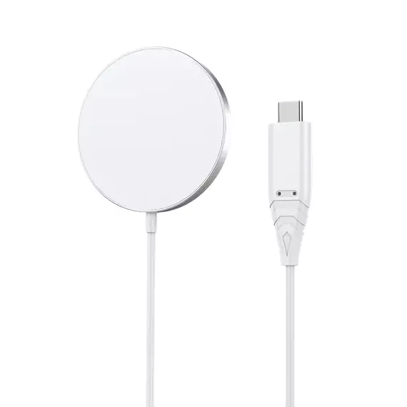 Încărcător wireless Choetech H046 + T518-F, 15 W, Alb, 2 image