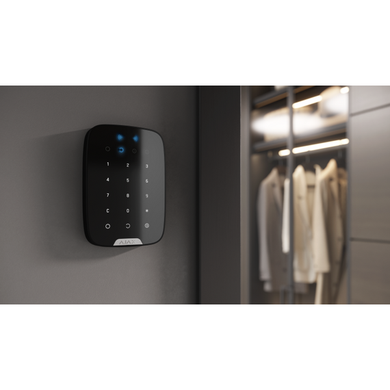 Tastatură tactilă fără fir Ajax KeyPad Plus, Negru, 8 image