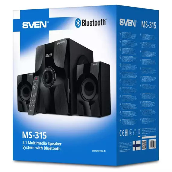 Sistem audio 2.1 CH SVEN MS-315, Negru, 3 image