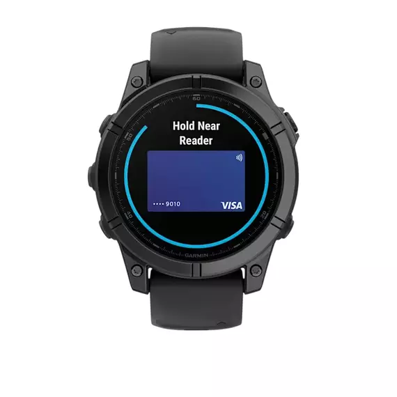 Garmin Fenix E, 47 mm, Slate grey steel with Black silicone band (010-03025-01) EU, 5 image