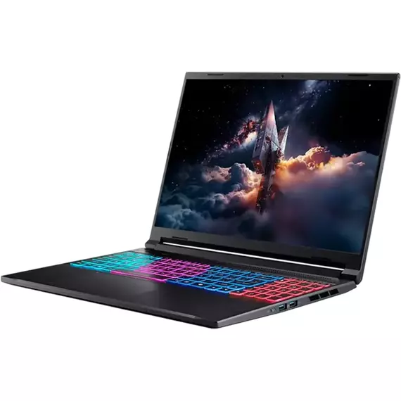 Laptop Gaming 16" Acer Nitro V 16S AI ANV16S-41, Obsidian Black, AMD Ryzen 7 260, 16GB/512GB, Linux eShell, 6 image