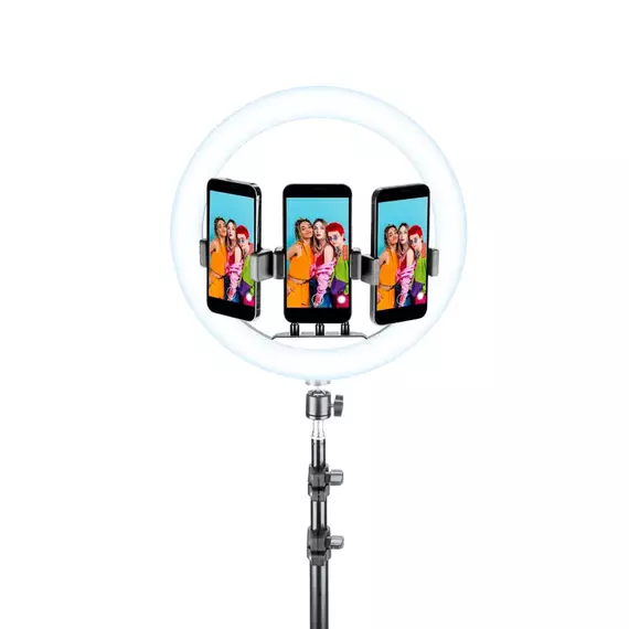 Selfie Stick Cellularline Trio Universal, Negru, 2 image