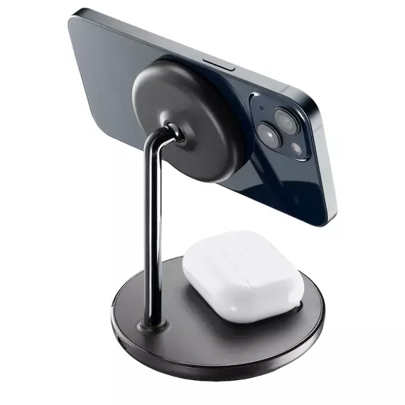 Încărcător wireless Cellularline Mag Duo, 7.5W, Negru, 3 image
