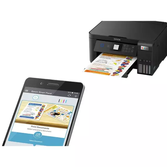 MFP Epson EcoTank L4360, Negru, 3 image
