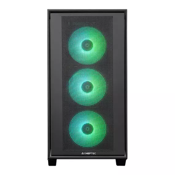 Carcasă PC Chieftec Hunter 3, Midi-Tower, Fără PSU, Negru, 4 image