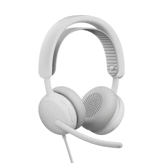 Căști Logitech Zone Wired 2, Alb, 3 image