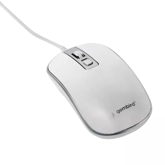 Mouse Wireless Gembird MUSW-4B-06-WS, Alb/Argintiu, 3 image