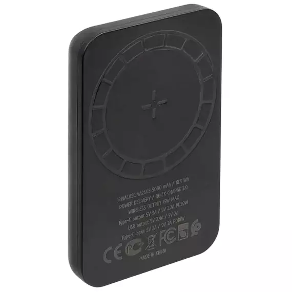 Acumulator extern Rivacase VA2603, 5000mAh, Negru, 2 image