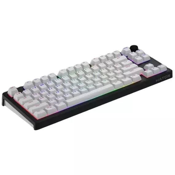 Tastatură HATOR Skyfall 80, Cu fir / Fără fir, Negru | Alb, 6 image