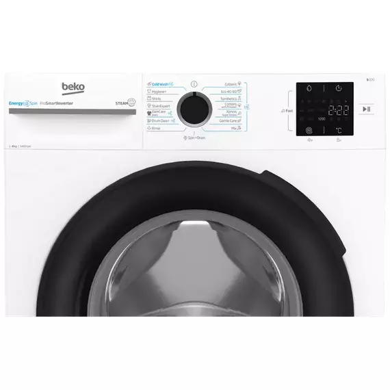 Mașină de spălat Beko BM3WFSU38413WB, 8kg, Alb, 5 image