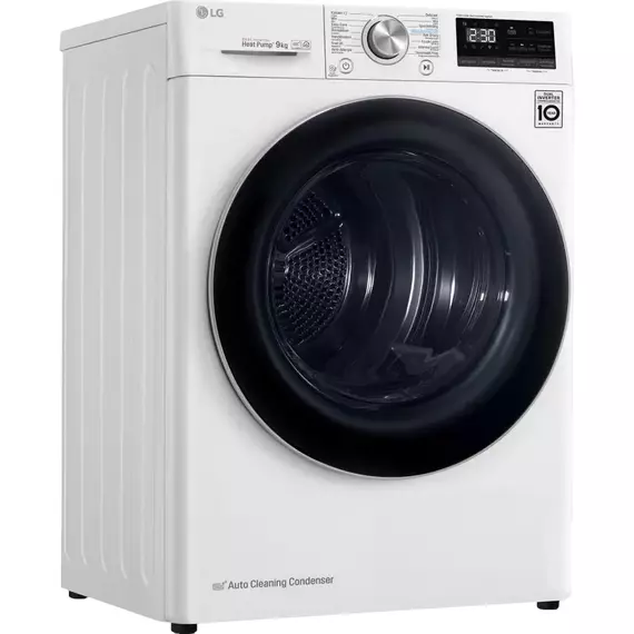 Uscător de rufe LG RH80V9AV3N, 8kg, Alb, 2 image