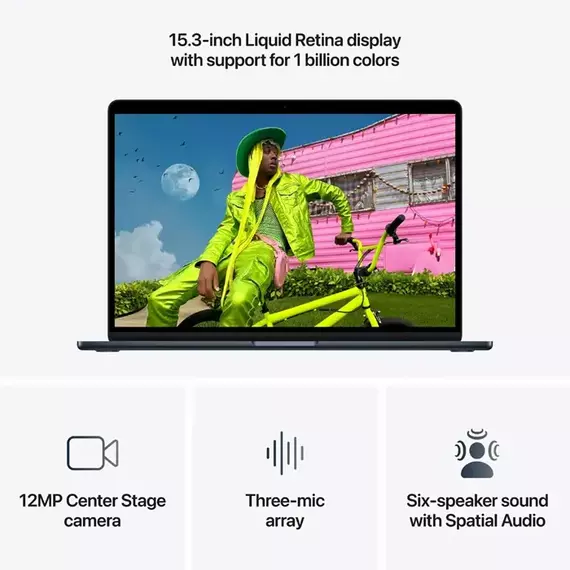 NB Apple MacBook Air 15.3" MDVK4RU/A Midnight (M5 16Gb 1Tb) 70W charger, 5 image