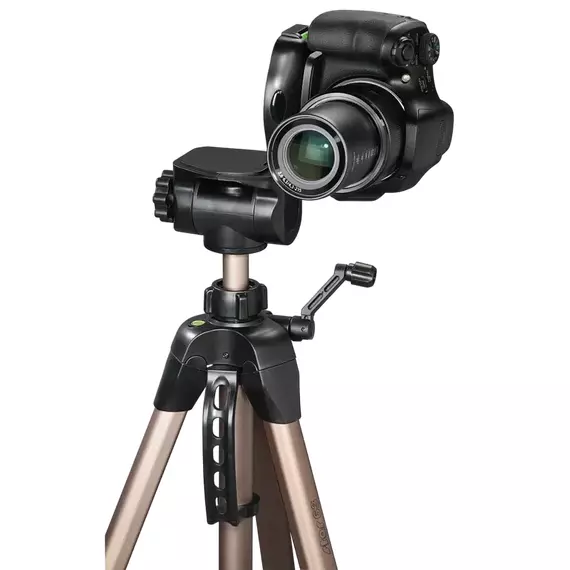 Trepied/Monopod HAMA Star 63, Cap panoramic cu 3 căi, Bej, 6 image