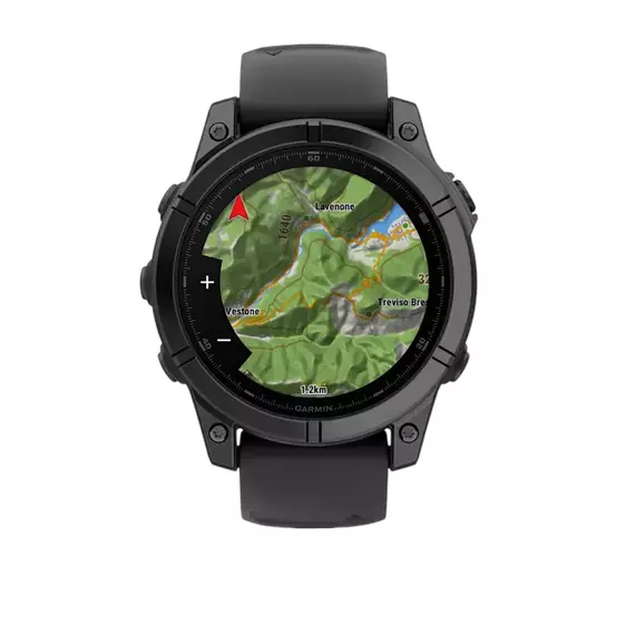 Garmin Fenix E, 47 mm, Slate grey steel with Black silicone band (010-03025-01) EU, 7 image